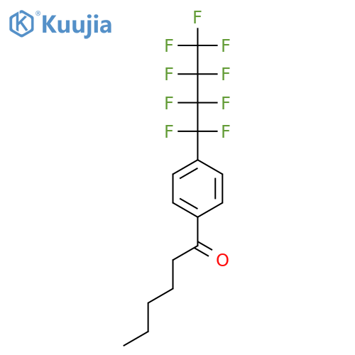 1-Hexanone, 1-[4-(nonafluorobutyl)phenyl]- structure