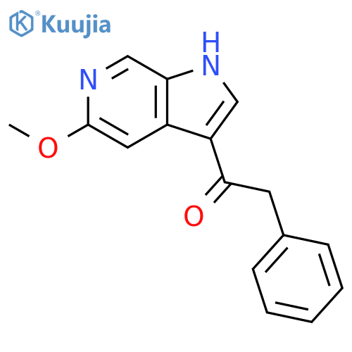 Ethanone, 1-(5-methoxy-1H-pyrrolo[2,3-c]pyridin-3-yl)-2-phenyl- structure