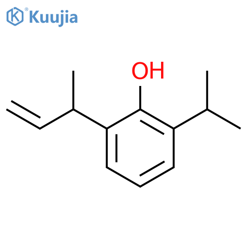 2-(But-3-en-2-yl)-6-isopropylphenol structure