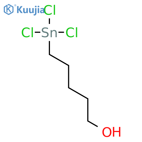 1-Pentanol, 5-(trichlorostannyl)- structure