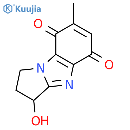 2,3-dihydro-3-hydroxy-7-methyl-1H-Pyrrolo[1,2-a]benzimidazole-5,8-dione structure