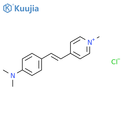 4-{2-[4-(Dimethylamino)phenyl]ethenyl}-1-methylpyridin-1-ium chloride structure