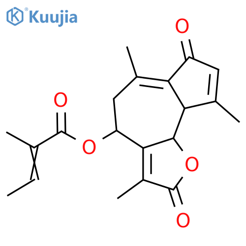 8-Hydroxy-2-oxo-1(10),3,7(11)-guaiatrien-12,6-olide; (5β,6β,8β)-form, Angeloyl structure