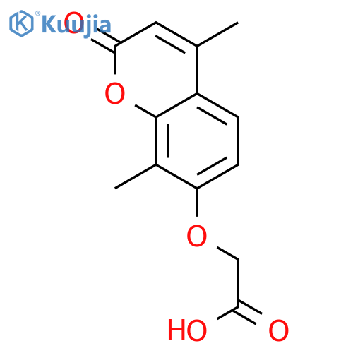 (4,8-Dimethyl-2-oxo-2H-chromen-7-yl)oxyacetic Acid structure