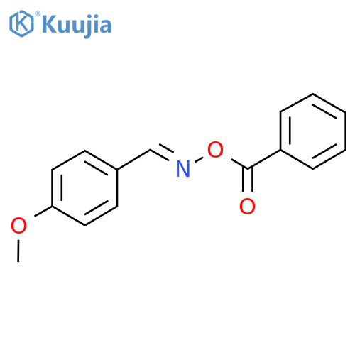 Benzaldehyde, 4-methoxy-, O-benzoyloxime, (E)- structure