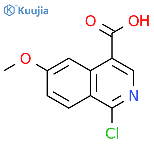 1-chloro-6-methoxy-isoquinoline-4-carboxylic acid structure
