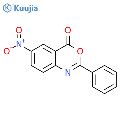 4H-3,1-Benzoxazin-4-one, 6-nitro-2-phenyl- structure
