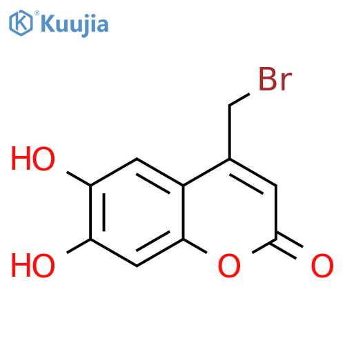 2H-1-Benzopyran-2-one, 4-(bromomethyl)-6,7-dihydroxy- structure