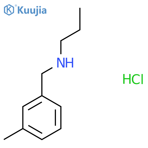 [(3-Methylphenyl)methyl](propyl)amine hydrochloride structure