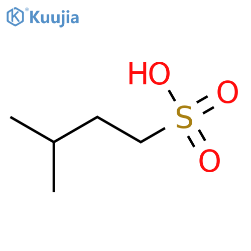 1-Butanesulfonic acid, 3-methyl- structure