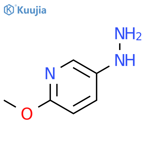 (6-methoxy-3-pyridyl)hydrazine structure