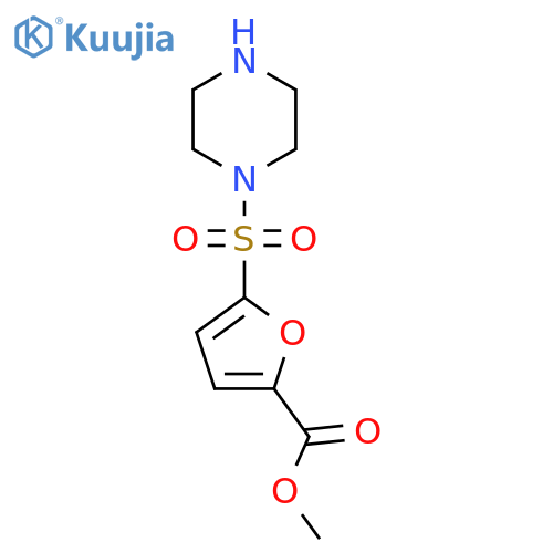 methyl 5-(piperazine-1-sulfonyl)furan-2-carboxylate structure