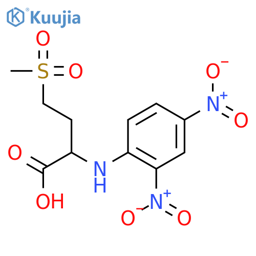Butanoic acid,2-[(2,4-dinitrophenyl)amino]-4-(methylsulfonyl)- structure