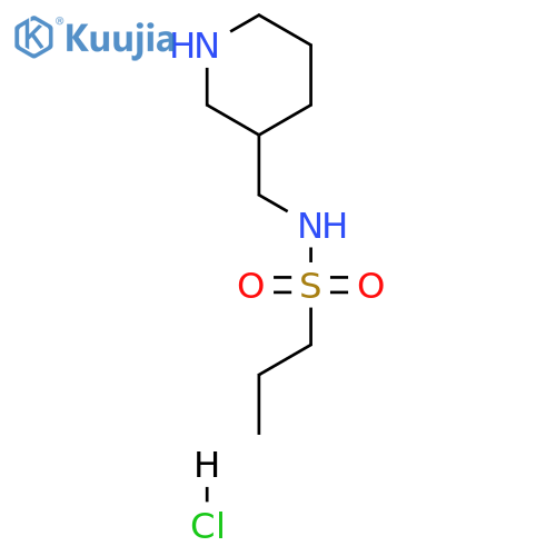 N-(piperidin-3-ylmethyl)propane-1-sulfonamide hydrochloride structure