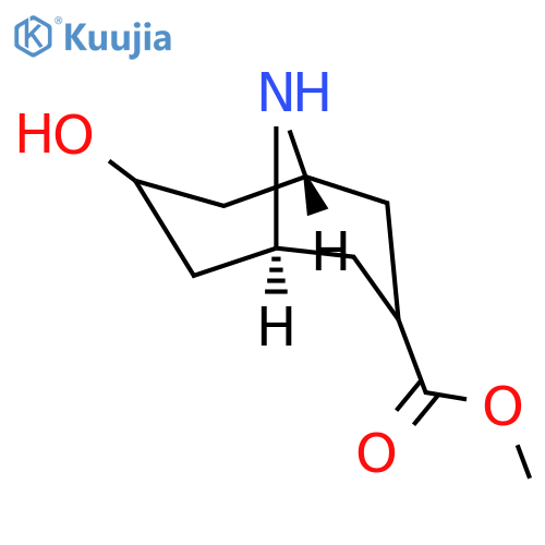 7-hydroxy-9-Azabicyclo[3.3.1]nonane-3-carboxylic acid methyl ester structure