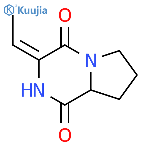 Pyrrolo[1,2-a]pyrazine-1,4-dione,3-ethylidenehexahydro-, (S)- (9CI) structure