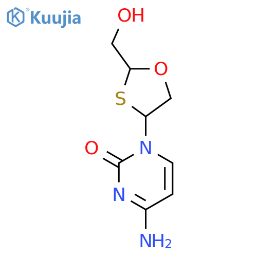 (-)-2'-Deoxy-3'-oxa-4'-thiocytidine (Apricitabine) structure