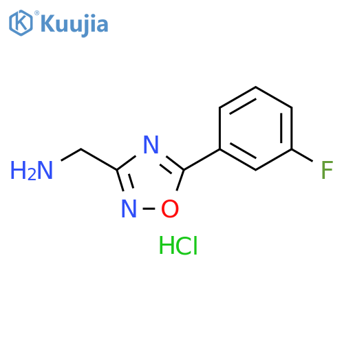 5-(3-Fluorophenyl)-1,2,4-oxadiazol-3-ylmethanamine Hydrochloride structure