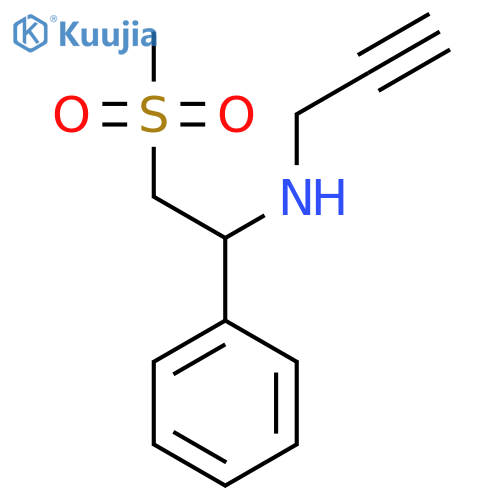 (2-methanesulfonyl-1-phenylethyl)(prop-2-yn-1-yl)amine structure