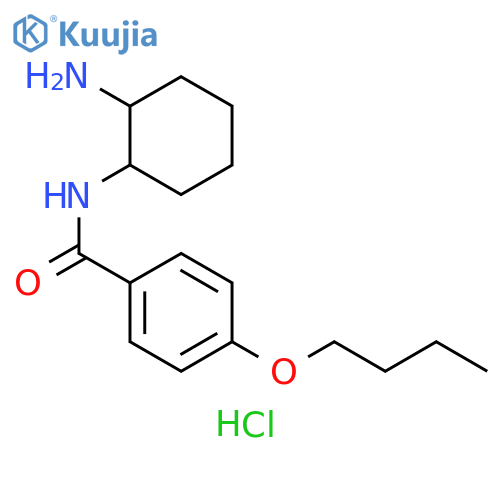 N-(2-aminocyclohexyl)-4-butoxybenzamide hydrochloride structure