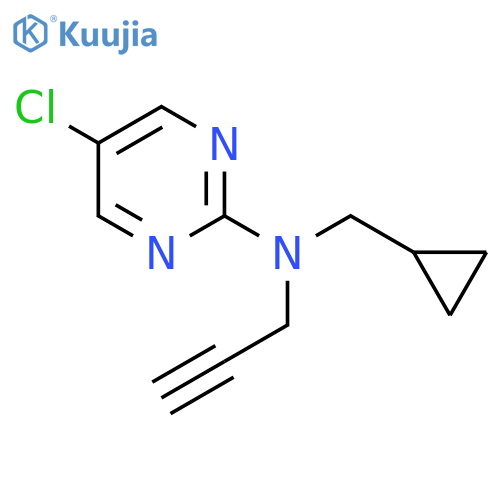 5-Chloro-N-(cyclopropylmethyl)-N-prop-2-ynylpyrimidin-2-amine structure