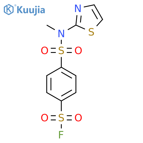 4-methyl(1,3-thiazol-2-yl)sulfamoylbenzene-1-sulfonyl fluoride structure