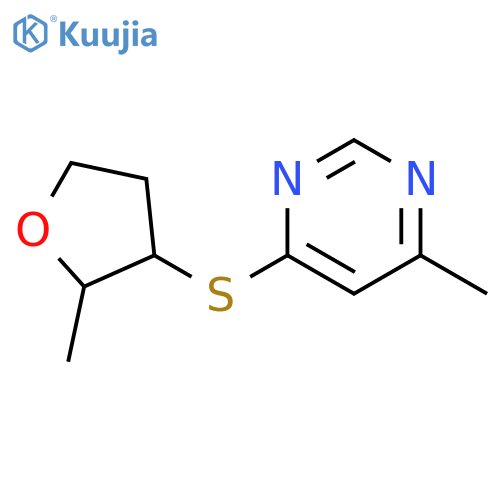 4-methyl-6-(2-methyloxolan-3-yl)sulfanylpyrimidine structure