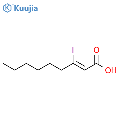 2-Nonenoic acid, 3-iodo-, (Z)- structure