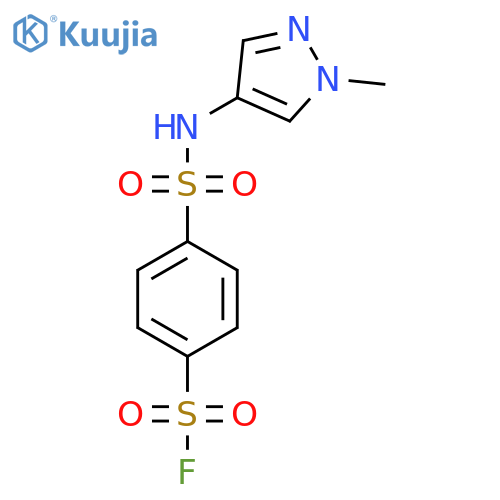 4-(1-methyl-1H-pyrazol-4-yl)sulfamoylbenzene-1-sulfonyl fluoride structure