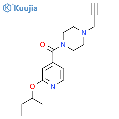 (2-Butan-2-yloxypyridin-4-yl)-(4-prop-2-ynylpiperazin-1-yl)methanone structure
