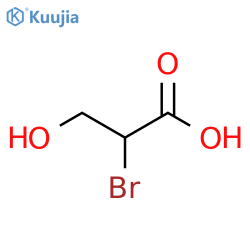 2-Bromo-3-hydroxypropanoic acid structure
