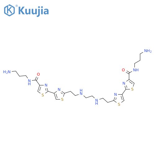 [2,4'-Bithiazole]-4-carboxamide,2',2'''-[1,2-ethanediylbis(imino-2,1-ethanediyl)]bis[N-(3-aminopropyl)-,tetrahydrochloride (9CI) structure