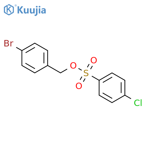 Benzenesulfonic acid, 4-chloro-, (4-bromophenyl)methyl ester structure