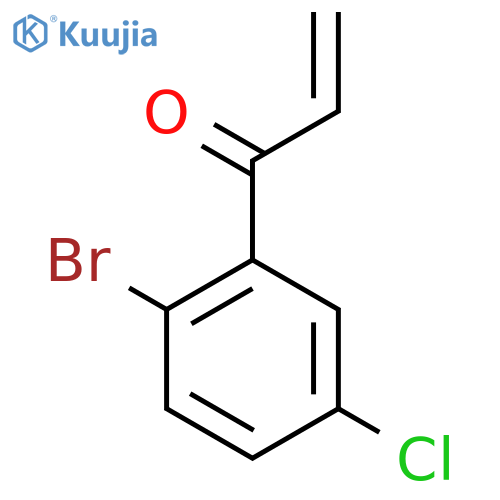 1-(2-bromo-5-chlorophenyl)prop-2-en-1-one structure