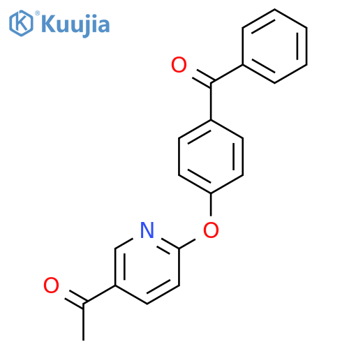 5-ACetyl-2-(4-benzoylphenoxy) pyridine structure