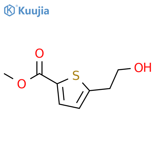 Methyl 5-(2-hydroxyethyl)thiophene-2-carboxylate structure