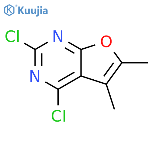 2,4-dichloro-5,6-dimethylfuro[2,3-d]pyrimidine structure
