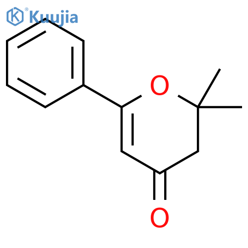 4H-Pyran-4-one, 2,3-dihydro-2,2-dimethyl-6-phenyl- structure