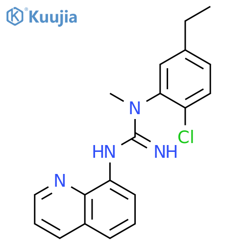 Guanidine, N-(2-chloro-5-ethylphenyl)-N-methyl-N'-8-quinolinyl- structure