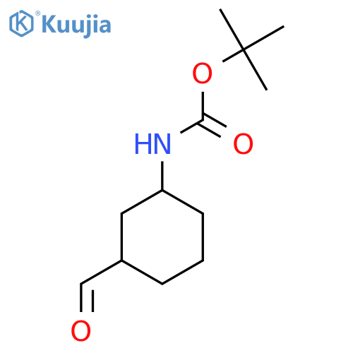 tert-Butyl N-(3-formylcyclohexyl)carbamate structure