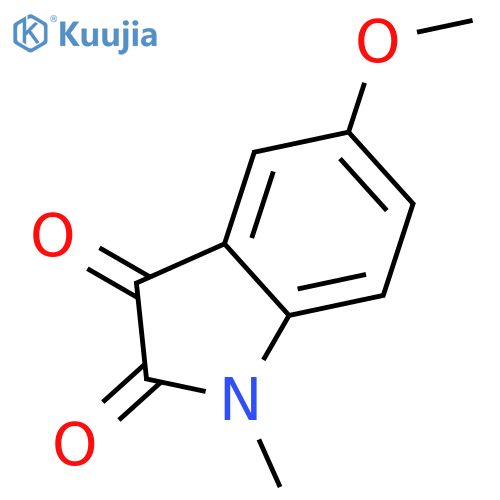 5-methoxy-1-methylindole-2,3-dione structure