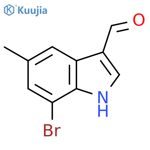 7-Bromo-5-methyl-1H-indole-3-carbaldehyde structure