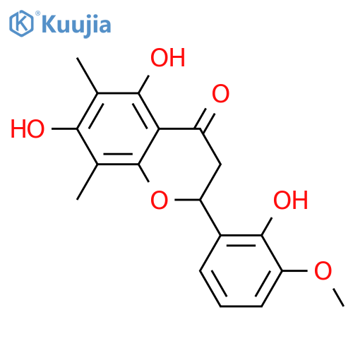 2',3',5,7-Tetrahydroxy-6,8-dimethylflavanone; (S)-form, 3'-Me ether structure