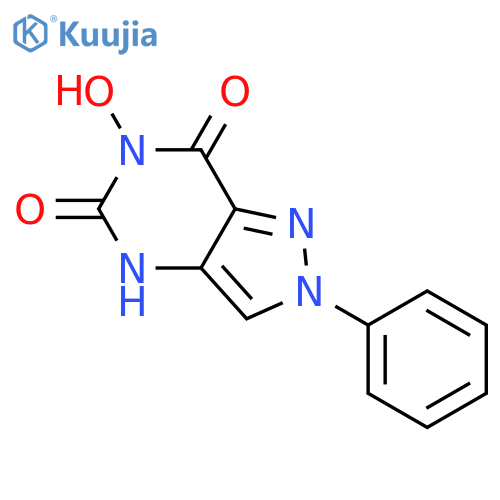 2H-Pyrazolo[4,3-d]pyrimidine-5,7(4H,6H)-dione,6-hydroxy-2-phenyl- structure