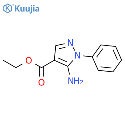 Ethyl 5-amino-1-phenyl-1H-pyrazole-4-carboxylate structure