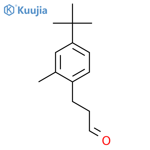 Benzenepropanal, 4-(1,1-diMethylethyl)-2-Methyl- structure