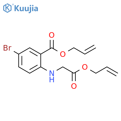 2-Propen-1-yl 5-bromo-2-[[2-oxo-2-(2-propen-1-yloxy)ethyl]amino]benzoate structure