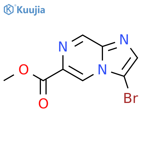 methyl 3-bromoimidazo[1,2-a]pyrazine-6-carboxylate structure