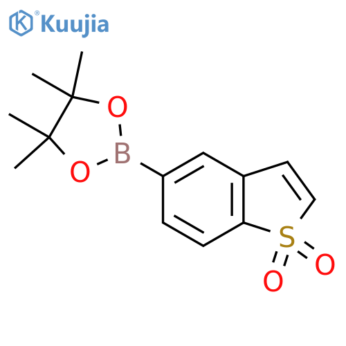 5-(4,4,5,5-tetramethyl-1,3,2-dioxaborolan-2-yl)-1lambda6-benzothiophene-1,1-dione structure