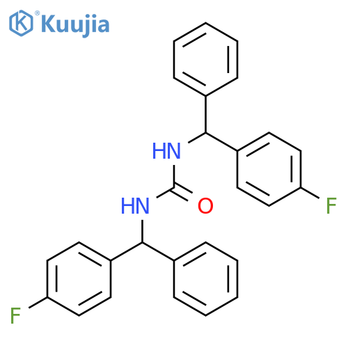 Urea,N,N'-bis[(4-fluorophenyl)phenylmethyl]- structure